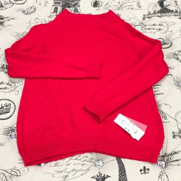 NANETTE LEPORE Cashmere Cable Knit Sweater - Picture 3 of 6